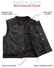 Load image into Gallery viewer, Lowrider Men's Motorcycle Leather Vest
