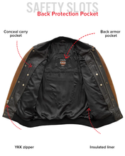 Load image into Gallery viewer, Willie Men's Motorcycle Leather Jacket
