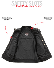 Load image into Gallery viewer, Daredevil Men's Motorcycle Twill/Leather Jacket

