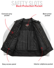 Load image into Gallery viewer, Vincent Men's Cafe Style Leather Jacket
