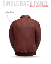 Load image into Gallery viewer, Moto Bomber - Men's Leather Jacket
