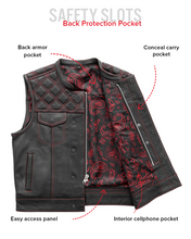 Load image into Gallery viewer, Upside Men's Club Style Leather Vest
