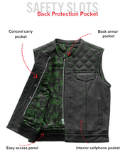 Load image into Gallery viewer, Downside Men's Motorcycle Leather Vest
