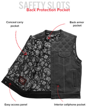 Load image into Gallery viewer, Downside Men's Motorcycle Leather Vest
