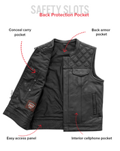 Load image into Gallery viewer, Upside Men's Club Style Leather Vest
