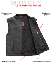 Load image into Gallery viewer, Club House Men's Leather Motorcycle Vest
