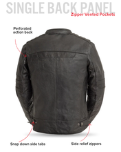 Load image into Gallery viewer, BiTurbo - Men's Leather Motorcycle Jacket
