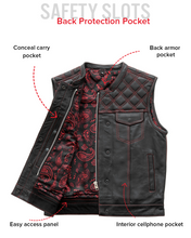 Load image into Gallery viewer, Downside Men's Motorcycle Leather Vest
