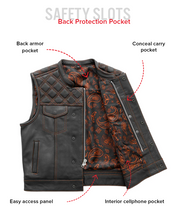 Load image into Gallery viewer, Upside Men's Club Style Leather Vest
