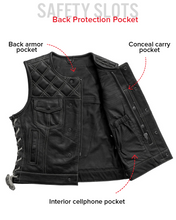 Load image into Gallery viewer, Bonnie Perforated Women's Motorcycle Leather Vest
