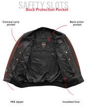 Load image into Gallery viewer, Willie Men's Motorcycle Leather Jacket
