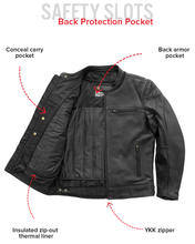 Load image into Gallery viewer, Top Performer Men's Motorcycle Leather Jacket
