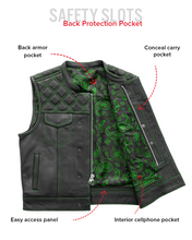 Load image into Gallery viewer, Upside Men's Club Style Leather Vest
