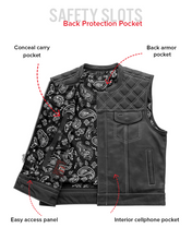 Load image into Gallery viewer, Upside Men's Club Style Leather Vest
