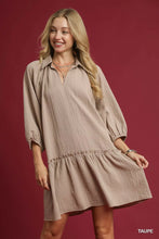 Load image into Gallery viewer, Umgee V-Neck Tiered Mini Dress
