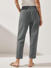 Load image into Gallery viewer, Linen Simple Button Fly Trousers HEIDI
