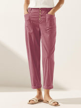 Load image into Gallery viewer, Linen Simple Button Fly Trousers HEIDI
