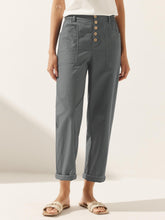 Load image into Gallery viewer, Linen Simple Button Fly Trousers HEIDI
