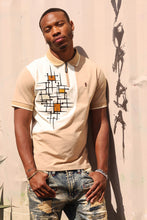 Load image into Gallery viewer, M351 Makobi Color Block Polo Shirt - Khaki
