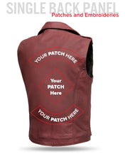 Load image into Gallery viewer, Roller - Men's Motorcycle Leather Vest
