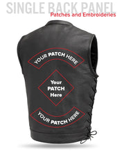 Load image into Gallery viewer, Sniper Men's Motorcycle Leather Vest
