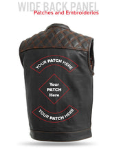 Load image into Gallery viewer, Downside Men's Motorcycle Leather Vest
