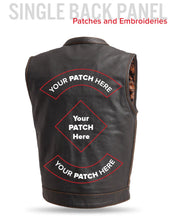Load image into Gallery viewer, The Cut Men's Motorcycle Leather Vest, Multiple Color Options
