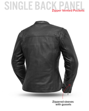 Load image into Gallery viewer, Roxy - Women's Leather Motorcycle Jacket
