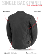 Load image into Gallery viewer, Indy Men's Motorcycle Leather Jacket
