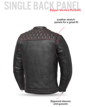 Load image into Gallery viewer, Cinder Men's Cafe Style Leather Jacket
