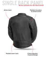 Load image into Gallery viewer, Chaos - Men's Leather Motorcycle Jacket
