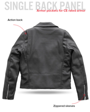 Load image into Gallery viewer, Cassandra - Women's Vegan Leather Motorcycle Jacket
