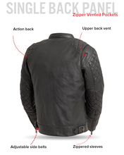 Load image into Gallery viewer, Grand Prix - Men's Leather Motorcycle Jacket
