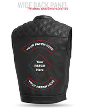 Load image into Gallery viewer, Upside Perforated Men's Club Style Leather Vest
