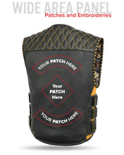 Load image into Gallery viewer, Tactical Emerald Men’s Motorcycle Leather Vest

