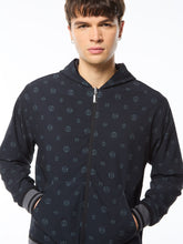 Load image into Gallery viewer, Viaggioa Reversible Velour Track Jacket-Black Beauty
