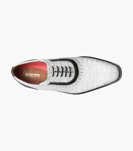 Load image into Gallery viewer, Stacy Adams RICCARDI Black &amp; White Plain Toe Oxford

