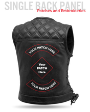 Load image into Gallery viewer, Bonnie Perforated Women's Motorcycle Leather Vest
