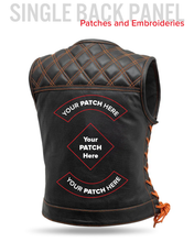 Load image into Gallery viewer, Bonnie Perforated Women's Motorcycle Leather Vest

