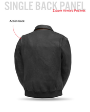 Load image into Gallery viewer, Moto Bomber - Men's Leather Jacket
