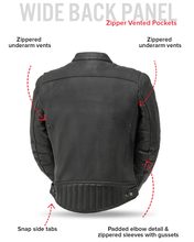 Load image into Gallery viewer, Top Performer Men's Motorcycle Leather Jacket
