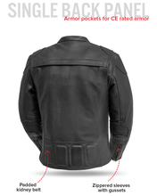 Load image into Gallery viewer, Nemesis Men's Motorcycle Leather Jacket
