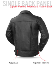 Load image into Gallery viewer, Mastermind Men's Motorcycle Leather Jacket
