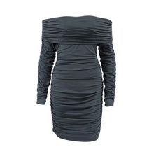 Load image into Gallery viewer, Euro Slimming Dress: Versatile One-Collar Design
