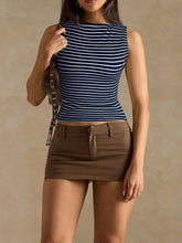 Load image into Gallery viewer, Women’s Slim Fit Striped Vest Top

