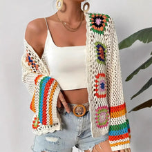 Load image into Gallery viewer, Hand-Crocheted Knitted Cardigan for Women
