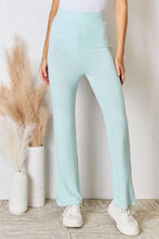 Load image into Gallery viewer, RISEN Full Size High Waist Ultra Soft Knit Flare Pants
