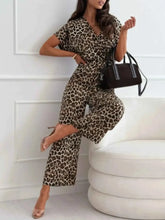 Load image into Gallery viewer, Animal Print : Wide Leg Jumpsuit

