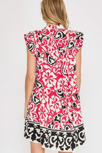 Load image into Gallery viewer, New Summer Floral Ruffled Cap Sleeve Tiered Dress – Feminine and Playful Floral Dress with Ruffled Cap Sleeves
