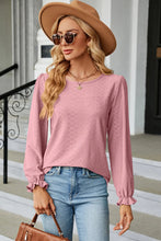 Load image into Gallery viewer, 🌸 Round Neck Flounce Sleeve T-Shirt
